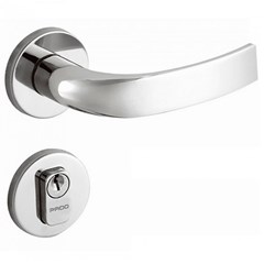 Fechadura 962-80e Copa Externa Maçaneta Reta Roseta Redonda Zamac Cromo Acetinado 54019100 Pado