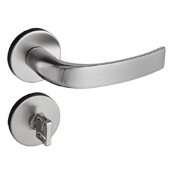 Fechadura 962-80b Copa Banheiro Maçaneta Reta Roseta Redonda Zamac Cromo Acetinado 54019108 Pado