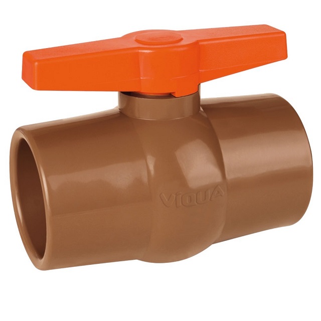 Registro de Esfera Soldável Pvc Marrom 20mm 1030101 Viqua