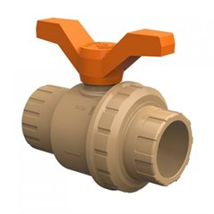 Registro de Esfera Soldável Pvc Marrom 50mm Tigre