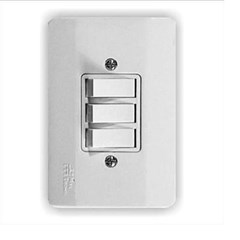 Interruptor 3 Secões Simples Branco 21006 Milleniun Mec-Tronic