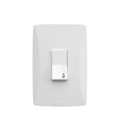 Pulsador Campainha Vertical Branco 81006v Petra Mec-Tronic