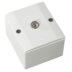 Tomada Antena Tv Coaxial Sobrepor Branca 61027 Mec-Tronic