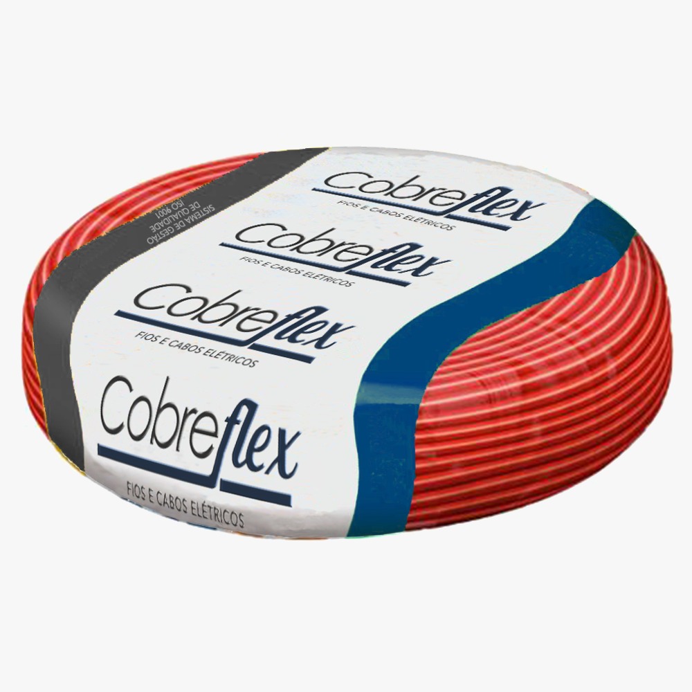 Cabo 4,0mm² 750v Cobreflex Peça Com 50 Metros Vermelho Cobreflex