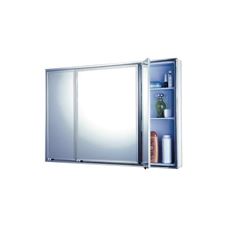 Armário Para Banheiro Sobrepor Cris-Branco Com Espelho 71x48,5cm Três Portas Em Alumínio 1104 Crismetal
