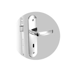 Fechadura Pali Interna Maçaneta Reta Espelho 43 Cromada 03002.0700.17 Soprano