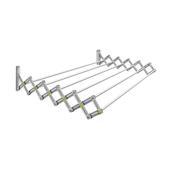 Varal de Parede Sanfonado Alumínio Roma 80cm 21505 Secalux