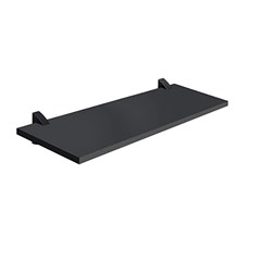 Prateleira Mdp Revestido Concept 20x40cm Preta Espessura 15mm Com Suporte Em Abs 8857.010 Prat-K