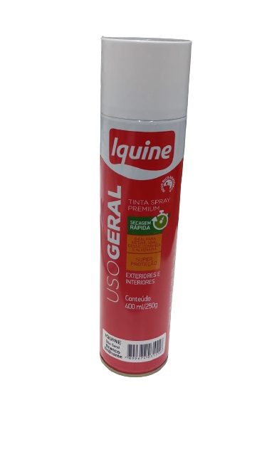 Tinta Spray Dialine Alto Brilho Branco Neve 400ml Iquine