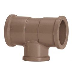 Te de Redução Soldável Pvc Marrom 40x25mm Amanco