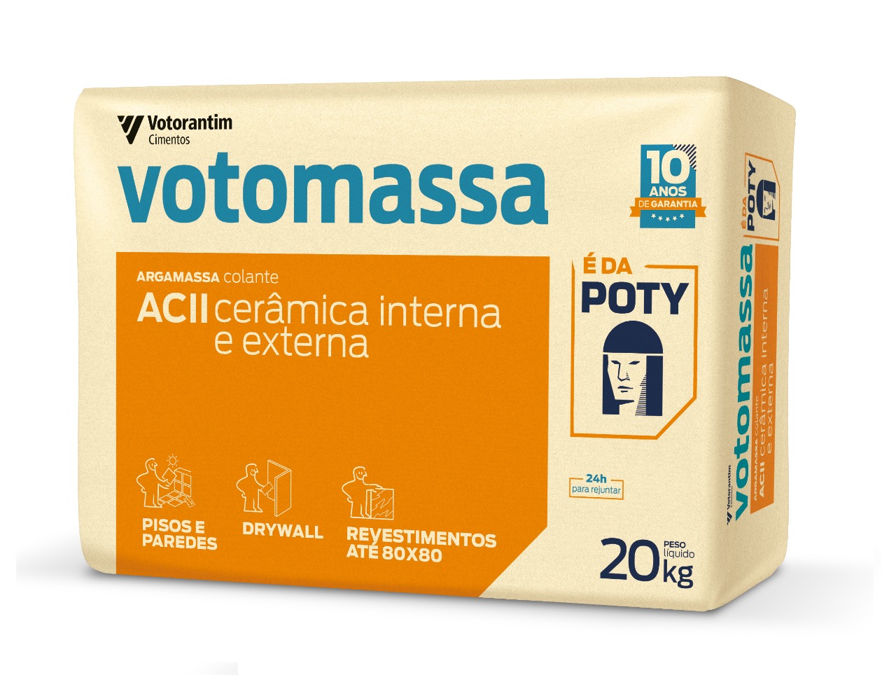 Argamassa AC-II Votomassa Exter.20kg Votorantim