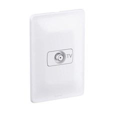 Tomada Antena Tv Coaxial Branca 680127 Zeffia Pial
