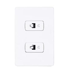 Tomada Telefone Dupla Rj11 Branca 680126 Zeffia Pial