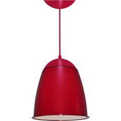 Luminária Pendente Cor Vermelho 1 Bocal E-27 Pvc Utc5-5 Utron