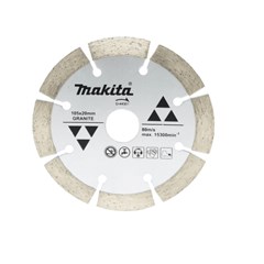 Disco de Corte Diamantado Segmentado Diâmetro 105mm Furo 20mm Para Granito D-44351 Makita