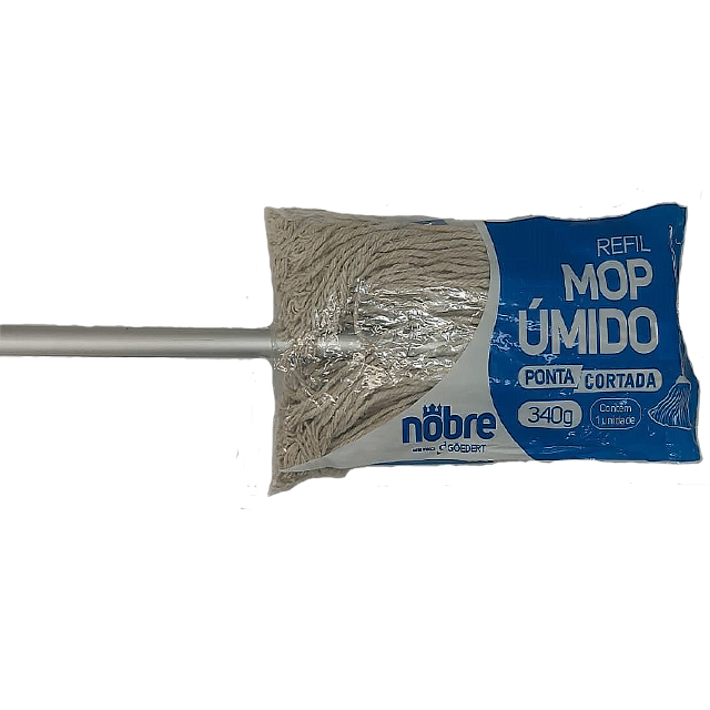 Mop Úmido Ponta Cortada C/ Cabo 340gr 658863 Nobre