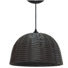 Luminária Pendente Junco Tabaco 35 Cm 1 Bocal E-27 Utc10-10 Utron
