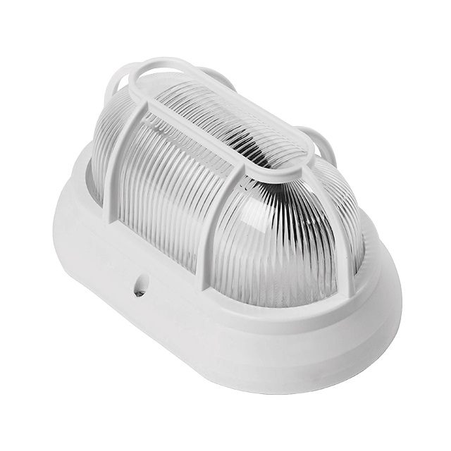 Luminária Tartaruga Com Grade Termoplástico 1 Bocal E-27 Branca 70100 Plaslumi