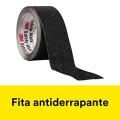 Fita Antiderrapante Uso Geral 50mmx5m Preta (Rolo) 3m Safety-Walk