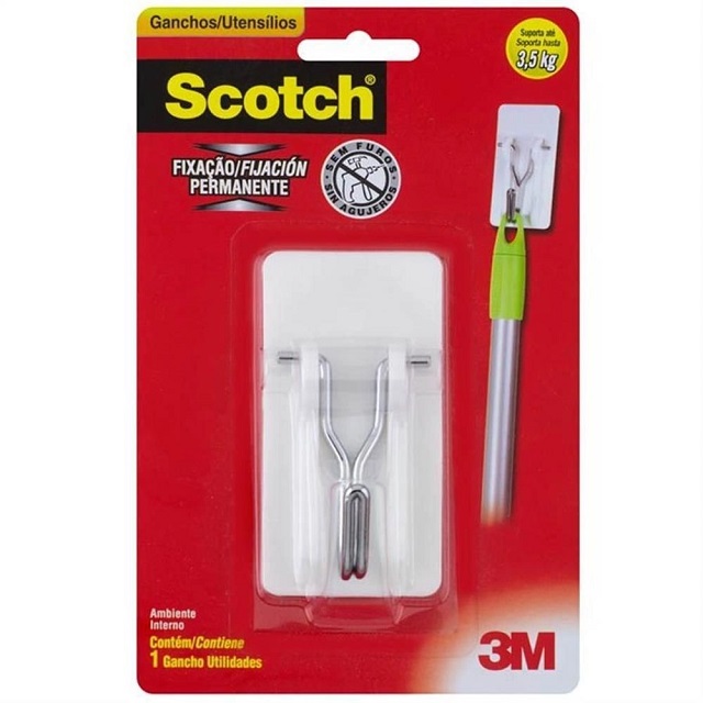 Gancho Adesivo Para Utensílios Scotch Com 1 Unid. Hb004684351 3m