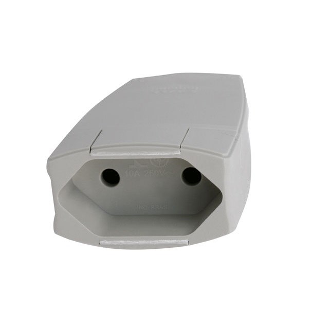 PLUG FÊMEA 2P-10A CINZA 615823 PIAL | Armazém Coral