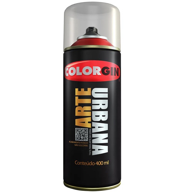 Tinta Spray Colorgin Arte Urbana Amarelo Limão Ref.914 400ml