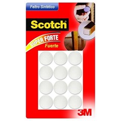 Protetor Feltro Sintético Adesivo Redondo 25mm X 25mm Br Com 12 Peças Scotch 3m