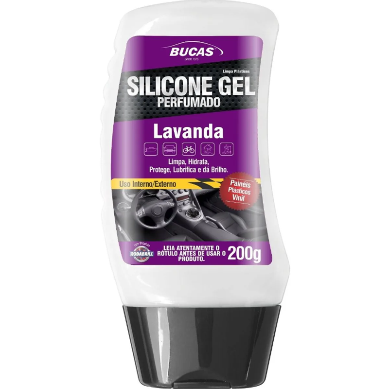 Silicone Em Gel Perfumado Lavanda Bucas 200g Rodabrill