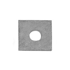 Arruela Quadrada Galvanizada 38x38mm Furo 18mm Espessura 3mm