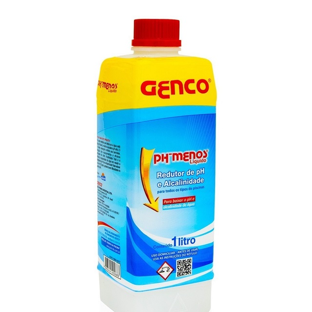 Redutor de Ph E Alcalinidade Ph- Para Piscina 1l Genco