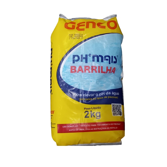 Elevador de Alcalinidade Granulado Ph Certo Para Piscina 2kg Genco