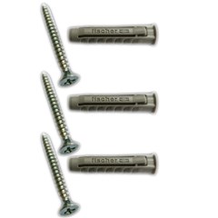 Bucha Sx 8 Com Parafuso Cabeça Chata 50 Peças 600062 Fischer