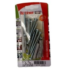 Bucha Ux 6a Com Parafuso Cabeça Panela 10 Peças 602508 Fischer