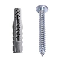 Bucha Ux10a Com Parafuso Cabeça Panela Com 25 Peças 600103 Fischer