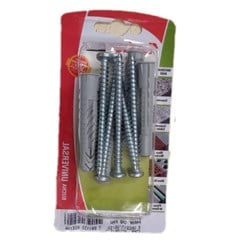 Bucha Ux10a Com Parafuso Cabeça Panela 5 Peças 602510 Fischer