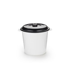 Lixeira Pvc Com Tampa 5,5 Litros 23x20cm (1262) Plasnorthon