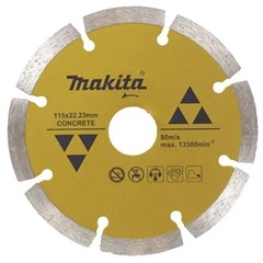 Disco de Corte Diamantado Segmentado Diâmetro 115mm Furo 22,23mm Para Concreto D-44270 Makita