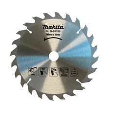 Disco Serra Circular de Vídea Para Madeira Diâmetro 185mm Espessura 2,0mm Furo 20mm 24 Dentes D-03355 Makita