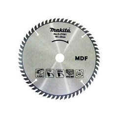 Disco Serra Circular de Vídea Para Madeira E Mdf Diâmetro 185mm Espessura 2,4mm Furo 20-16mm 60 Dentes D-21381 Makita