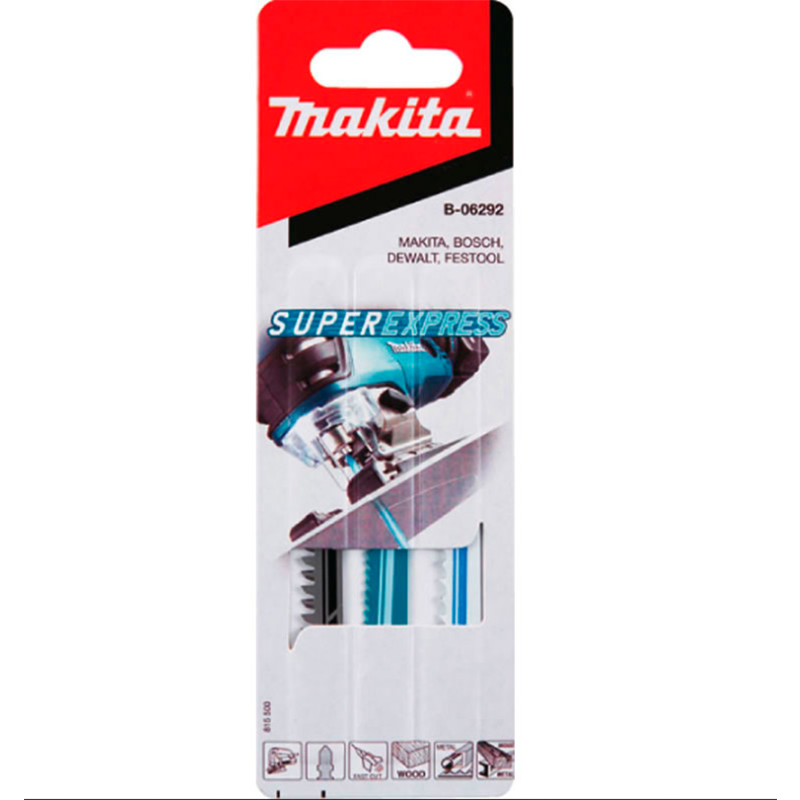 Lâmina de Serra Tico-Tico Encaixe Unificado Multimateriais Jogo C/3 Unidades (B-50, B-51 E B-52) B-06292 Makita