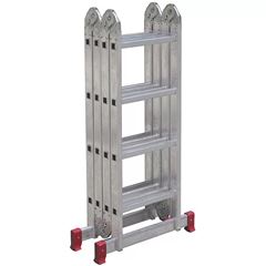 Escada Articulada 13 Em 1 Em Alumínio 4x4 Degraus 1,10m A 4,23m 150kg Esc0293 Botafogo