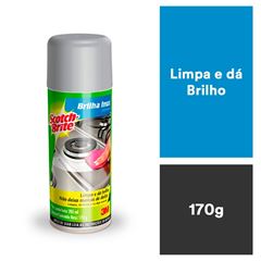 BRILHA INOX (LIMPADOR) SCOTCH-BRITE SPRAY 170G HB004297410 3M