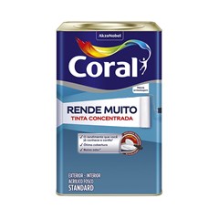 Tinta Acrílica Fosca Rende Muito Amarelo Frevo 16l Coral
