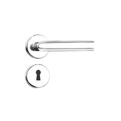 Fechadura Interna Roseta E Maçaneta Inox Escovado Linha 1400 Capri 1410/22ri 90182 Silvana