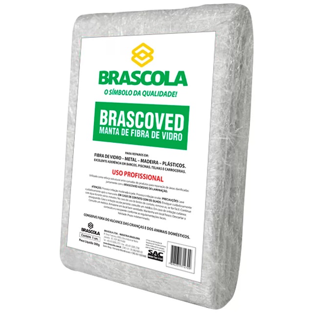 Manta de Fibra de Vidro Brascoved 300g Brascola