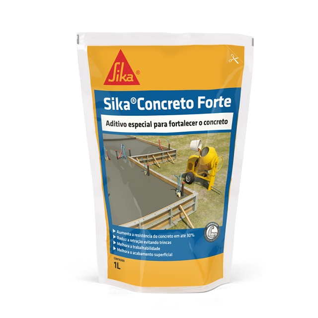 Aditivo Plastificante Sika Concreto Forte 1l  Para Concreto