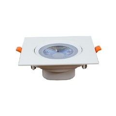 Spot Led de Embutir Quadrado 7w 100 A 240v 525lm 6500k Br El093076bc Llum Bronzearte
