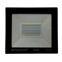 Refletor Led Slim 30w 100 A 240v 2400lm 6500k Br 5717 Preto Nitrolux