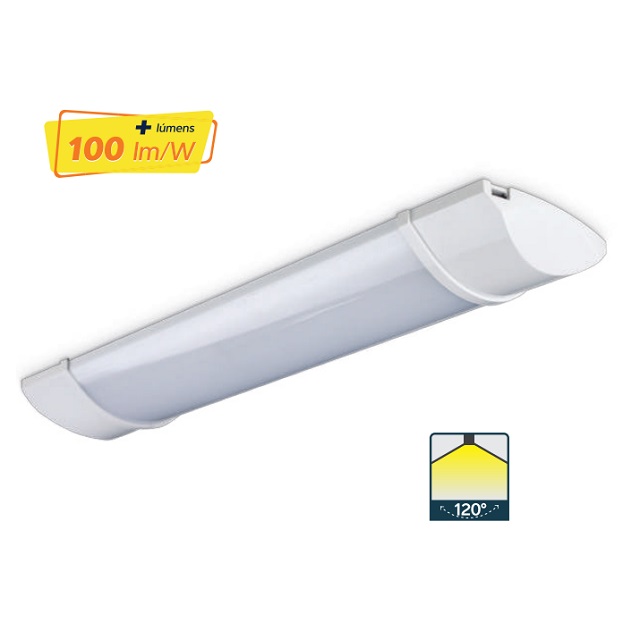 Luminária Led Sobrepor Slim 30cm 10w 100 A 240v 900lm 6500k Br Linea Lld10wc1 Llum Bronzearte