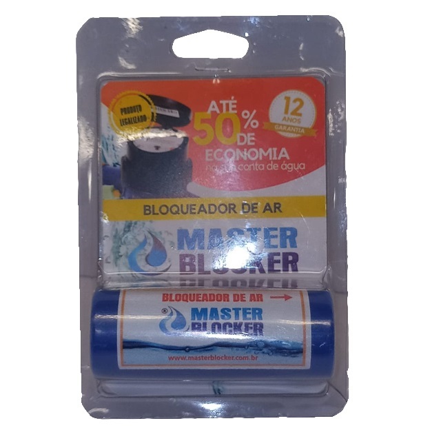 Bloqueador de Ar Redutor de Conta D Água 25mm Master Blocker